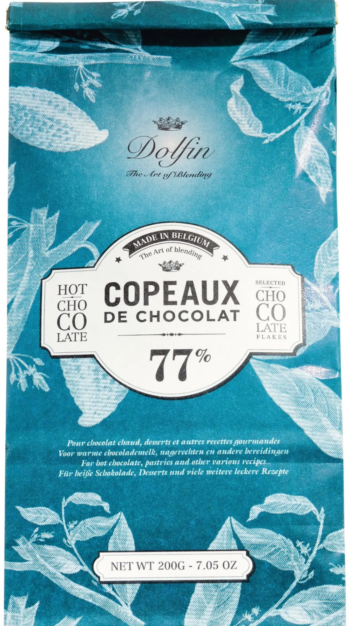 Dolfin Copeaux de Chocolat - Trinkschokolade in Flocken 77% Tüte