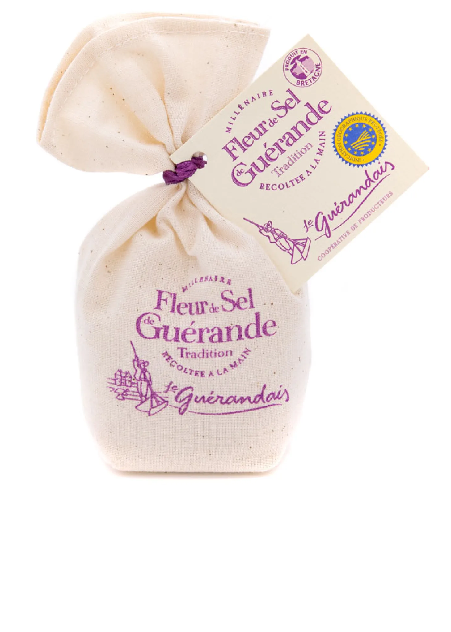 Fleur de Sel de Guérande im Säckchen g.g.A.