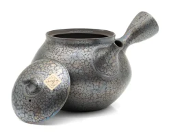 Japankanne (Kyusu) - schwarz-blau Schimmereffekt