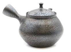 Japankanne (Kyusu) - schwarz-blau Schimmereffekt