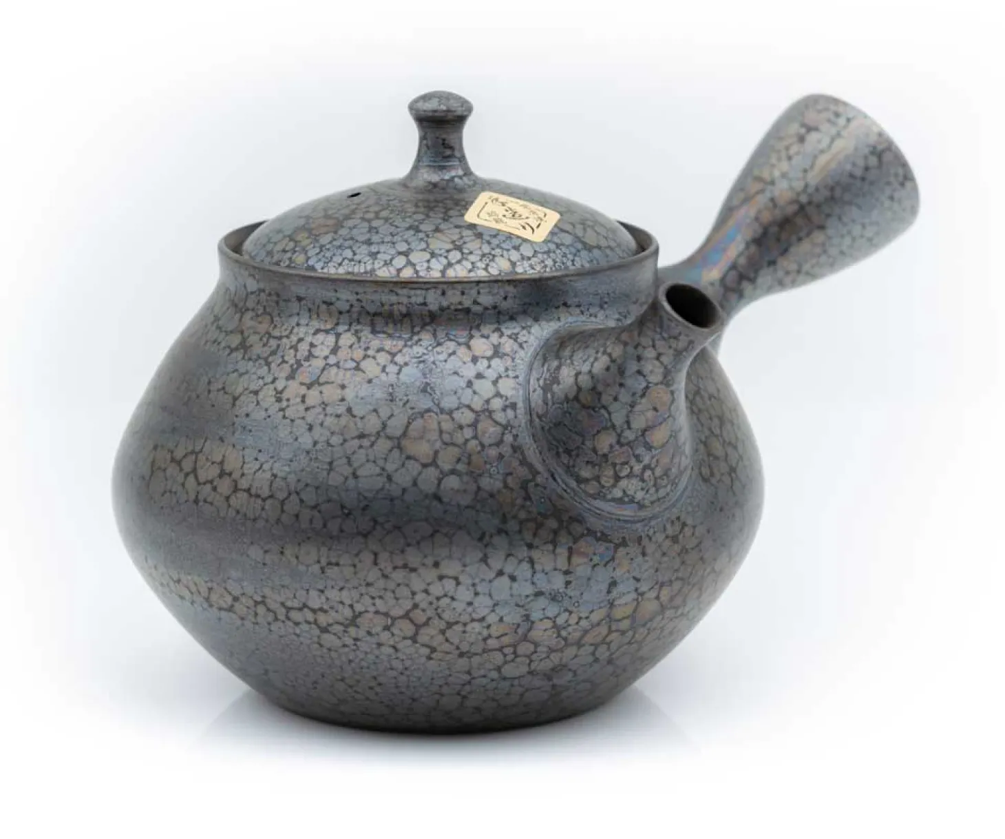 Japankanne (Kyusu) - schwarz-blau Schimmereffekt