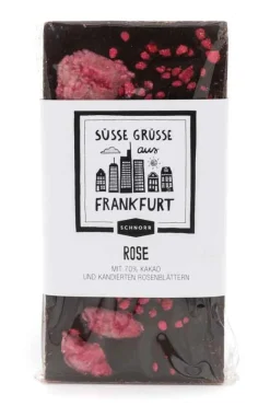 Kandierte Rosenschokolade