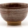 Matchaschale von Kato Juunidai – Tetsu-Aka Rot-metallisch glasiert mit Orange-beigem Ton
