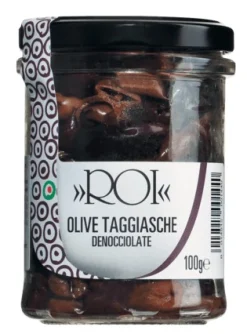 Olive Taggiasche asciutte - Taggiasca Oliven, entsteint und getrocknet