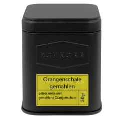 Orangenschale gemahlen
