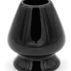 Schwarzer Matchabesen Ständer - Chasen-Ständer aus Porzellan