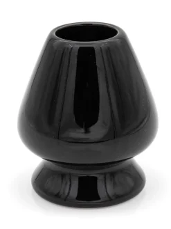 Schwarzer Matchabesen Ständer - Chasen-Ständer aus Porzellan