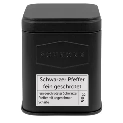 Schwarzer Pfeffer fein geschrotet