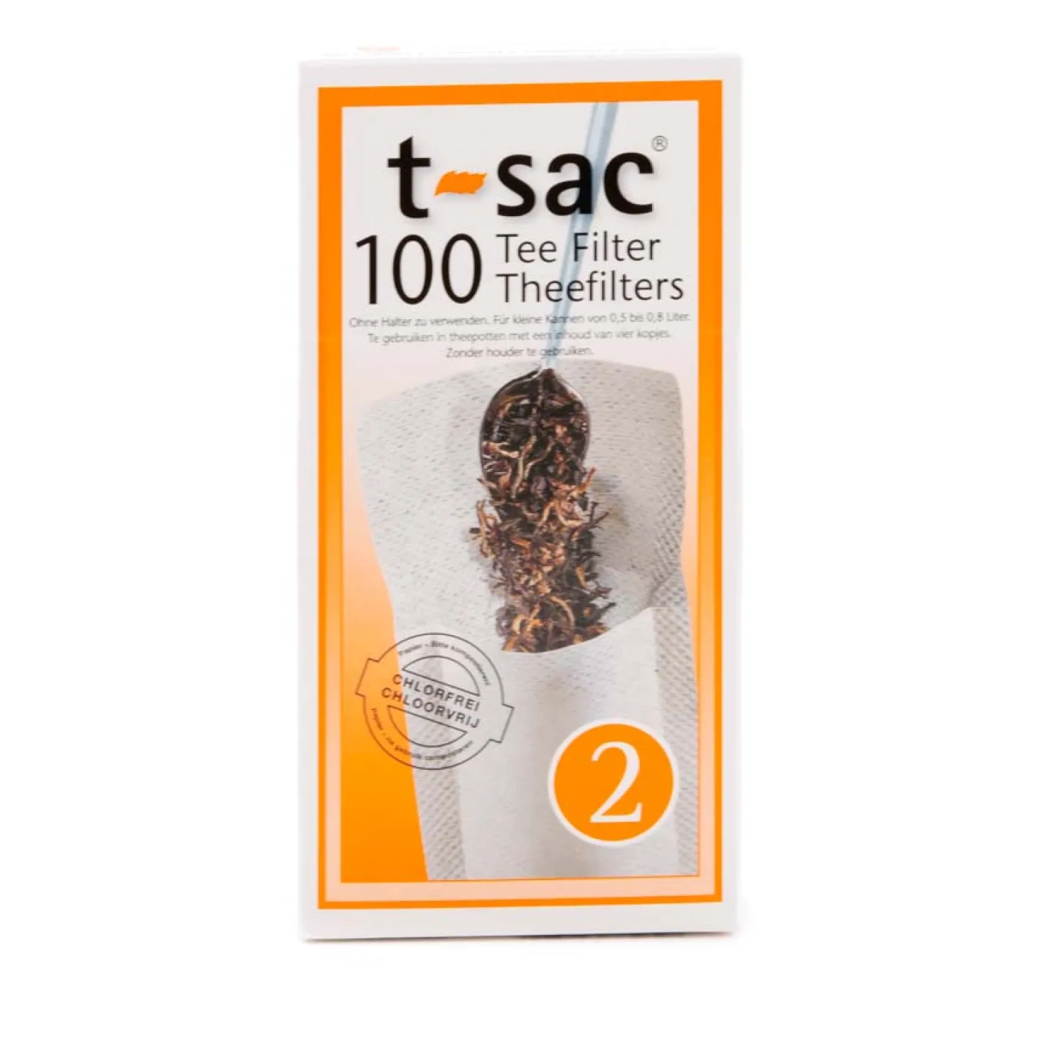Tassen-Teefilter Gr. 2 t-sac, 100 Stück