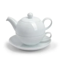 Tea for One Kelly weiss - Kanne 0,5 l, Tasse 0,25