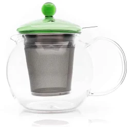 Teekanne Fabi, mit Filter smaragd, 0,7 l Glas